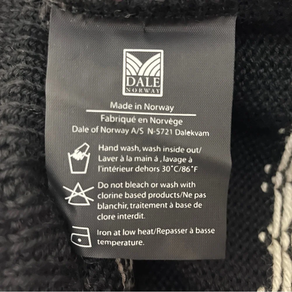 Dale of Norway Anniversary 1/4 Zip Sweater Men's Small Wool Nordic Fair Isle